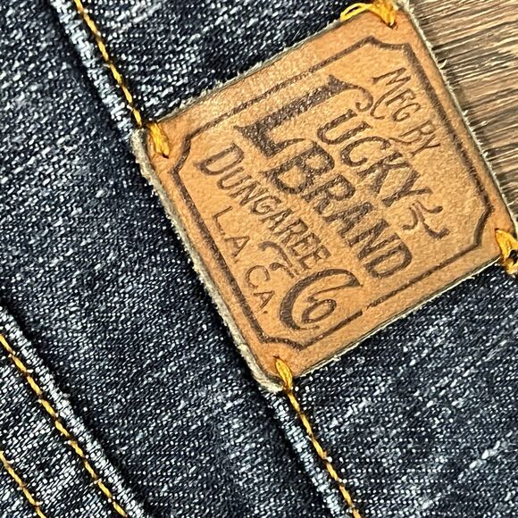 Lucky Brand Dungarees Jeans Bootcut Embroidered Denim Women's Size 14/32 - Picture 11 of 11